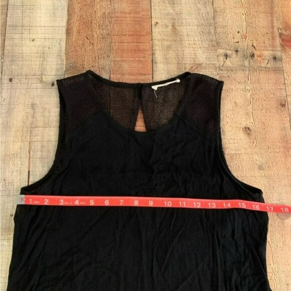 Elodie black Sleeveless top with mesh back size Medium - Picture 6 of 7